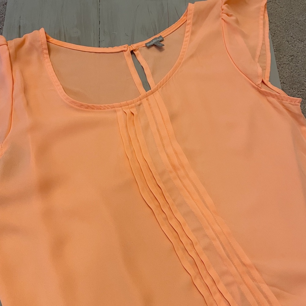 Orange Sheek Blouse